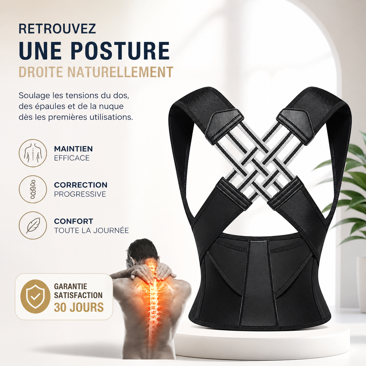 Correcteur de posture instantané